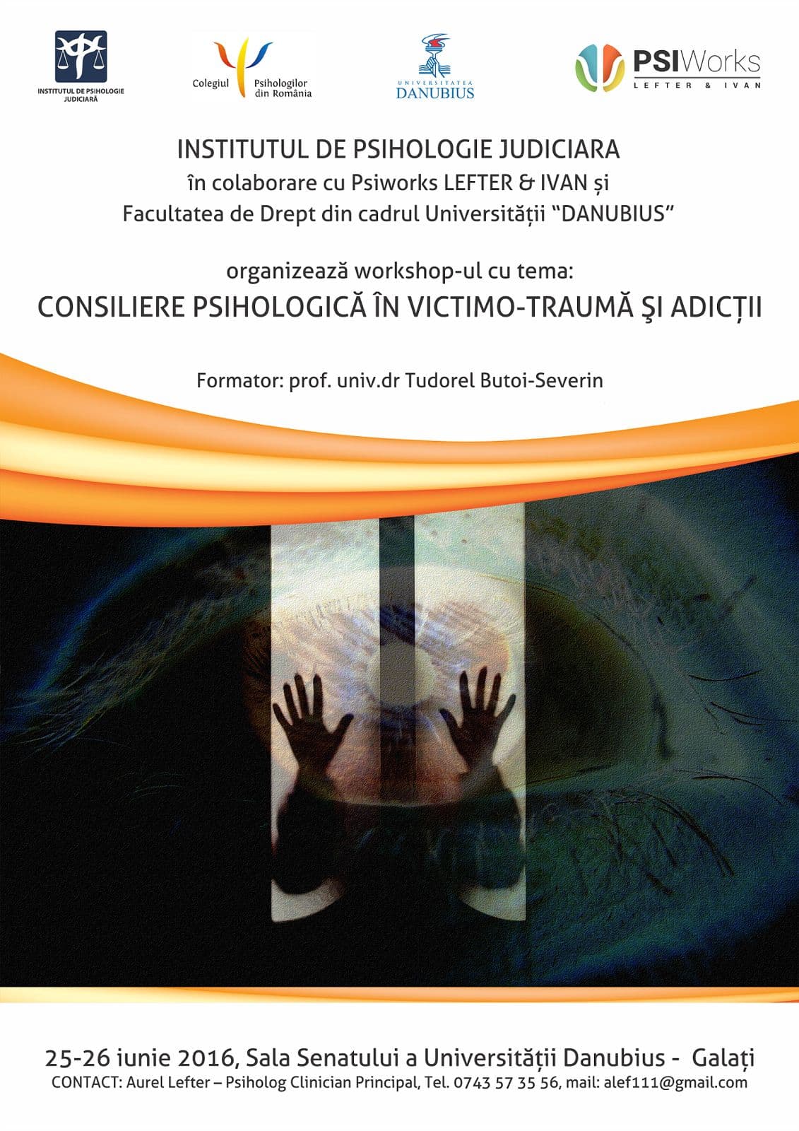 Consiliere psihologică în victimo-traumă și adicții